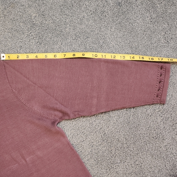 VTG Field Manor Silk Blend Cardigan Size L Color lavender 💜 - Picture 10 of 15